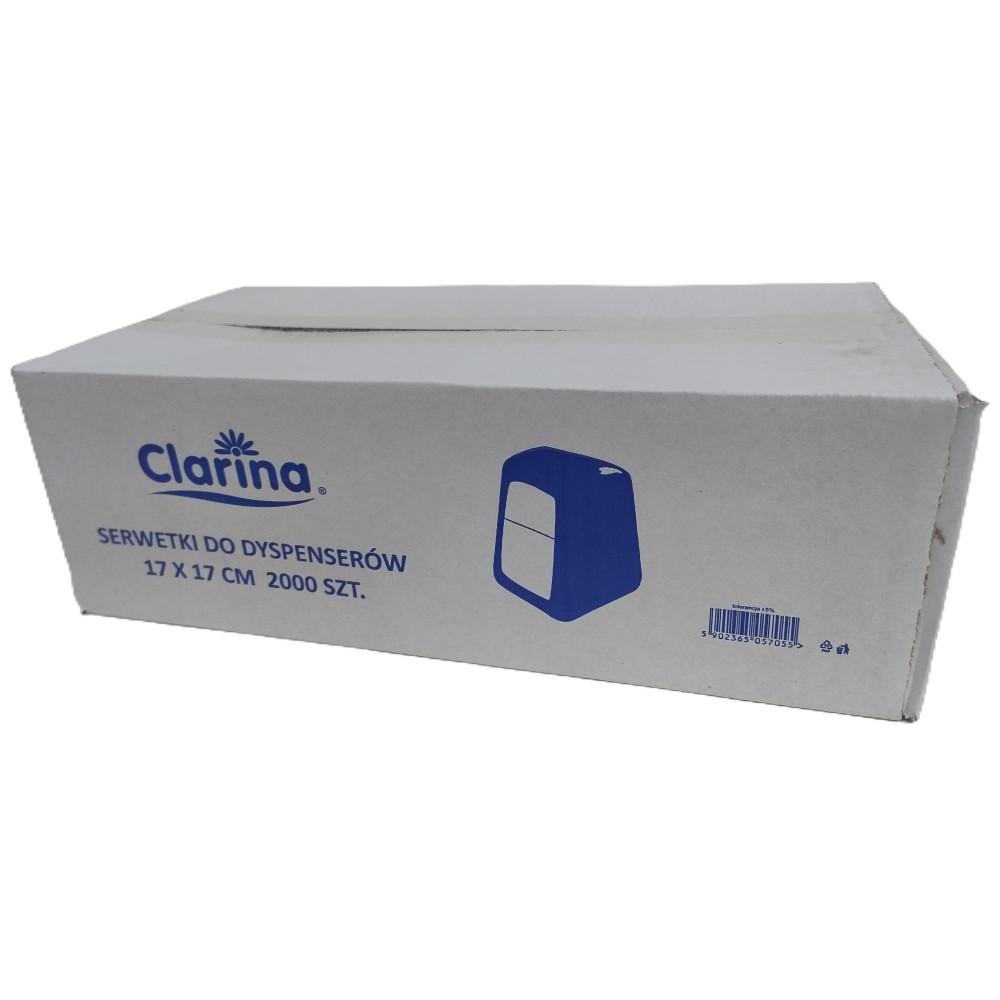 Clarina serwetka do dyspenserów 17 x 17 cm 2000szt
