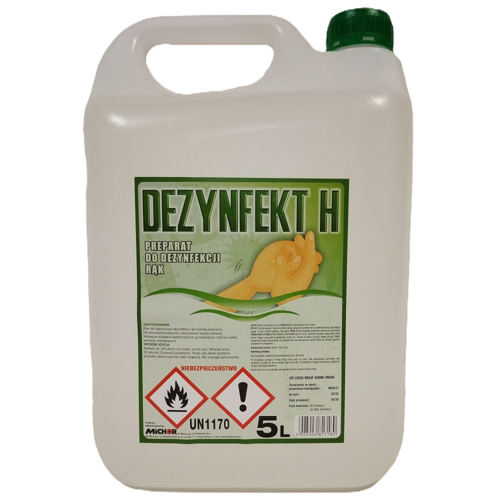 Dezynfekt H płyn do dezynfekcji rąk 5l