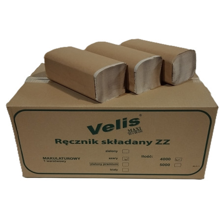 Ręcznik ZZ szary 4000 listków