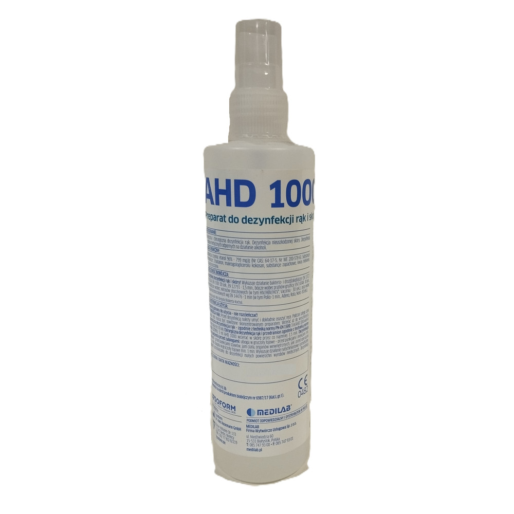 AHD 1000 250 ml Dezynfekcja rąk i skóry