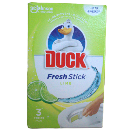 Duck Fresh Stick Żelowe paski do toalety lime (limonka) 3x9g