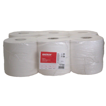 Papier toaletowy jumbo Katrin 121050 S 130 m biały 2 warstwowy