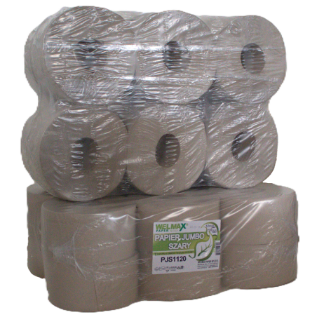 Papier toaletowy Jumbo szary 1 warstwowy