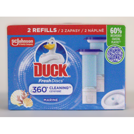 Duck Fresh Discs Żelowe krążki do toalety marine 2x36ml zapas