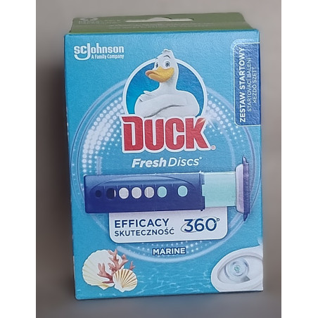 Duck Fresh Discs Żelowe krążki do toalety marine zestaw startowy 36ml